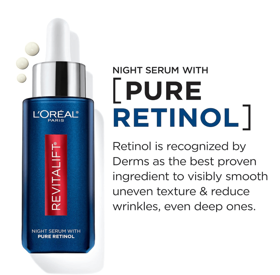 L’Oreal Pure Retinol Serum for Anti-Aging on a Budget